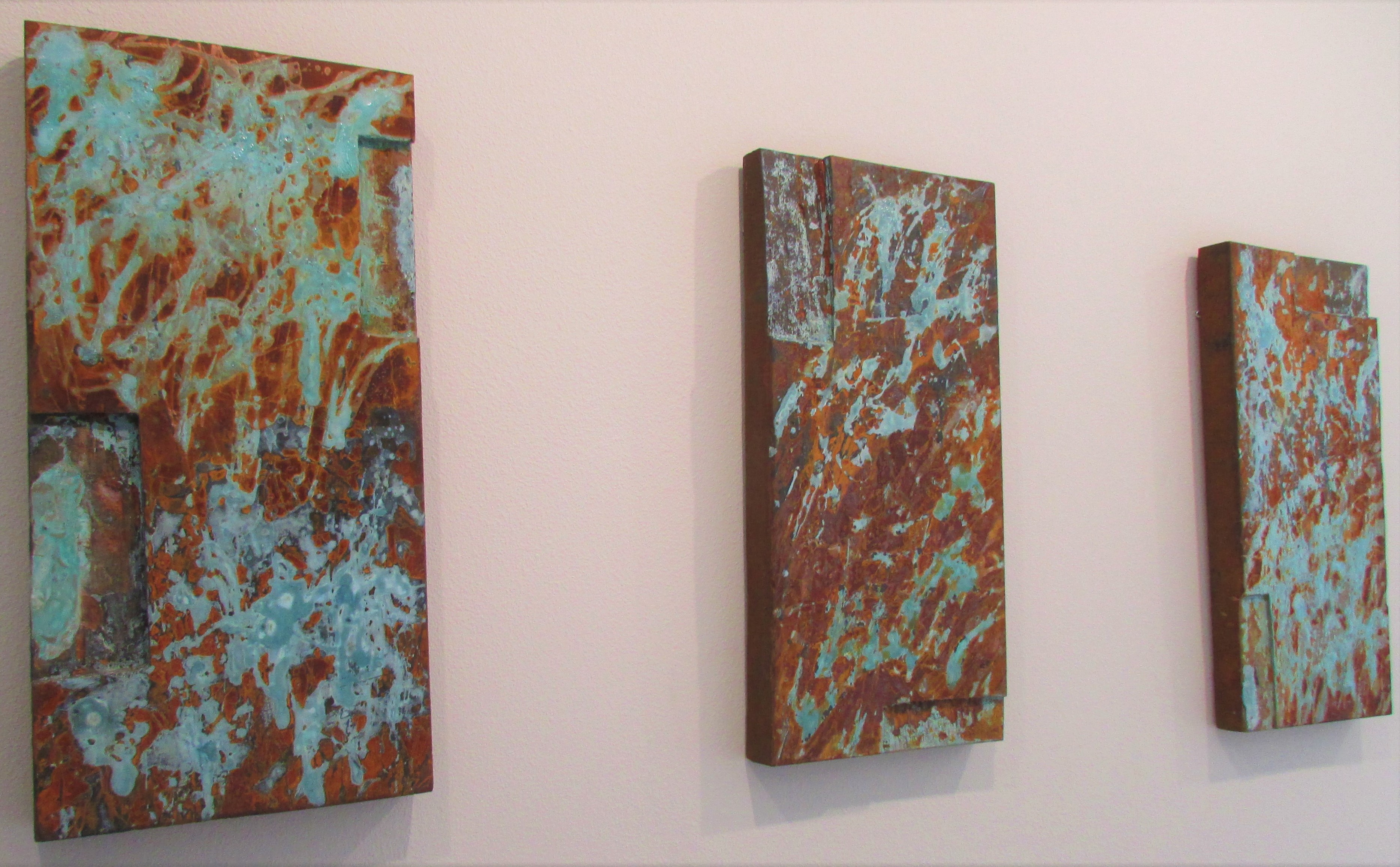 notched and splattered (triptych)